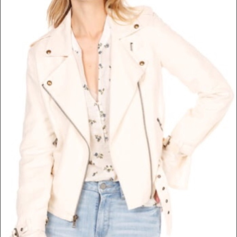 Paige Rhoda Moto linen jacket